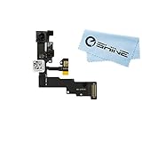 EShine Replacement Proximity Sensor Light Motion Flex Cable with Front Face Camera for iPhone 6 4.7 Models A1549 (GSM), A1549 (CDMA) , A1586 , A1589 + EShine Cloth