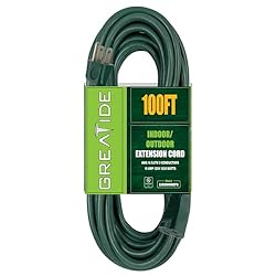 GREATIDE 100 Ft Outdoor Extension Cord for