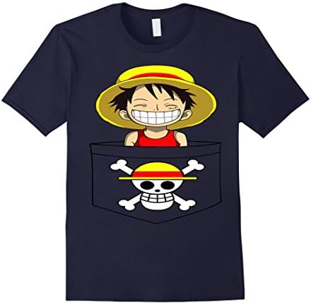 Men's Luffy - One Piece Tshirt Large Navy