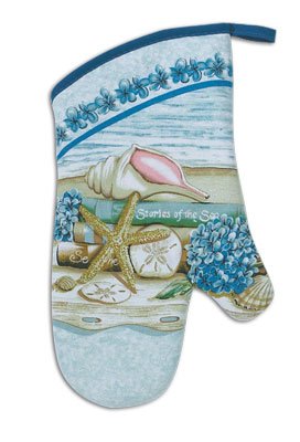 4 Piece Stories of the Sea Kitchen Set / Bundle - 2 Terry Towels, Oven Mitt, Potholder - Thumbnail 3
