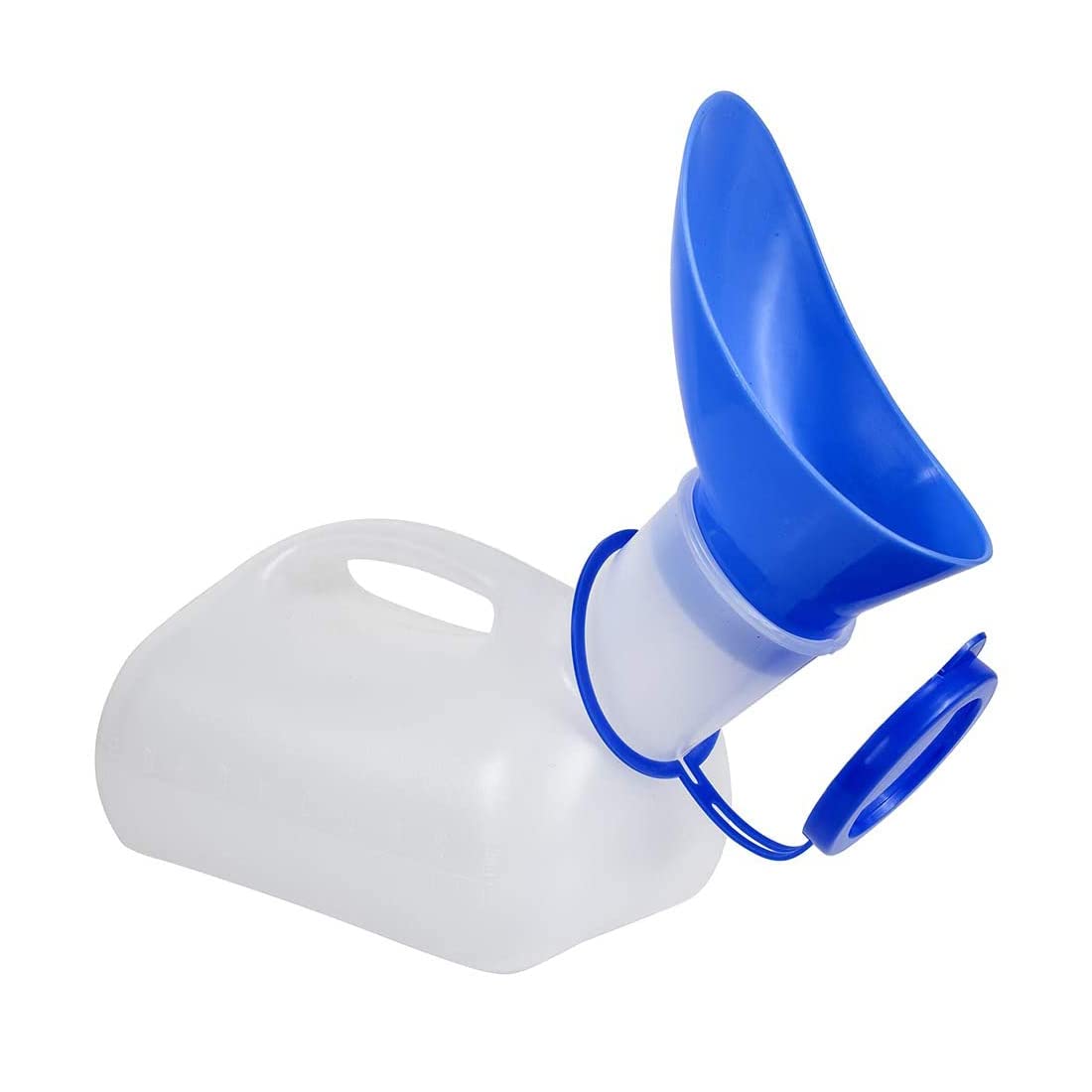 Unisex Urinals,Leakproof Toilet Urinals Plastic Urine Bottles for Men and Women Emergency Male Female Pee Potty with Lid and Funnel for Elderly Kids and Patients Camping Outdoor Travel