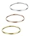 LOYALLOOK 1mm Stainless Steel Women's Plain Band Stacking Midi Rings Comfort Fit Wedding Band Ring Flat 10#