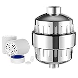 Shower Filter with Replaceable Cartridges Shower Water Purifier Remove Chlorine, Heavy Metals and Water Impurities, Protect Sensitive Skin and Health for All Your Family