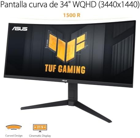 TUF Gaming VG34VQL3A - Monitor Curvo WQHD de 34"