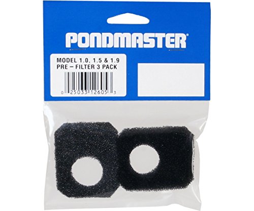 Supreme Hydro Foam Filtering Replacement Material for Danner Manufacturing, Inc., Pump Models 1.0, 1.5 and 1.9, 3pcs. per Pack, 12605