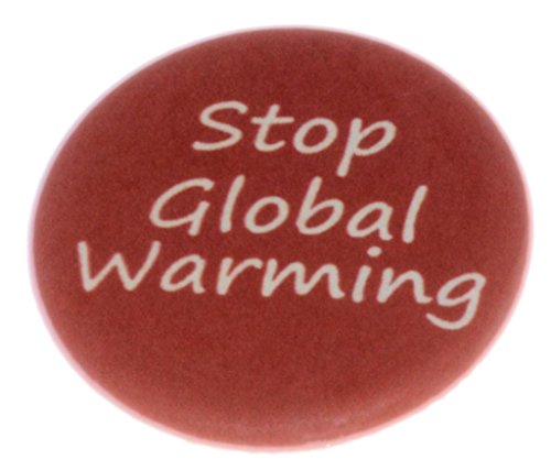 A&T Designs Unisex - Stop Global Warming 1.25" Pinback Button Pin