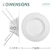 Addlon 12 Pack 5/6 Inch LED Recessed Downlight, Retrofit Can Lights, Baffle Trim Lighting, Dimmable, 12W=100W, 1000 LM, 5000K Daylight, Damp Rated, Simple Installation No Flicker - ETL + Energy Star