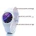 Zeiger Cool Kids' KW012 Analog Display Quartz Easy Read Young Boys Girls Children Teen Plastic Wrist Watch with Silicon Resin Rubber Strap (White)