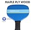 Upstreet Wood Pickleball Paddle Set | Pickleball Set or Pickleball Rackets Include Sling Bag, Ideal Indoor and Outdoor Pickle Ball Paddles for Men, Paddle Ball or Pickleball Paddles Set of 4 (Blue)
