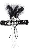 Forum Novelties Roaring 20's Deluxe Black and Silver Flapper Headband