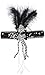 Rubies Flapper Black headband for Adults, Women's No Size