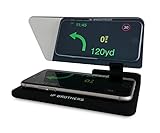 IP Brothers Head UP Display - Car Dash Mount Cell Phone Holder & Cradle for Samsung iPhone 4 5 6 7 & All Smartphones - Phone GPS & YouTube Inverted Image Reflector - Gift Sticky Pad & Reflective Film