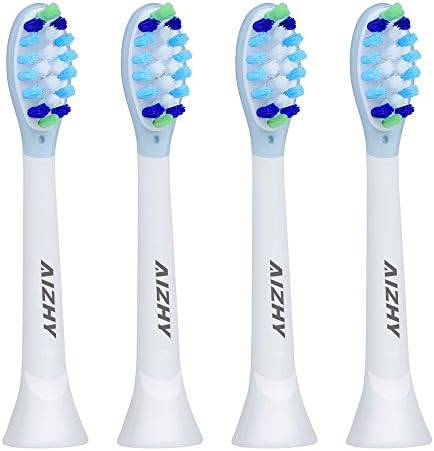 Aizhy Replacement Toothbrush Heads for Philips Sonicare Electric Tooth Brush,fit EasyClean,Healthy Clean,Clean Platinum,DiamondClean, FlexCare,Gum Health(4 Pack)