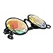 TOPERSUN Rainbow Real Crystal Prism Glasses Rave Glasses Kaleidoscope Glasses Black Used for EDM Party