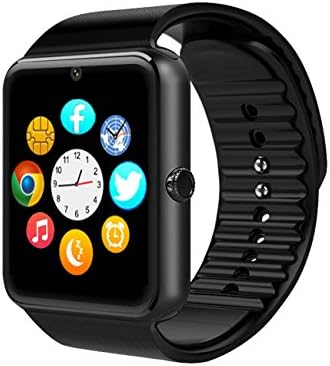 Smart Watch, Pushman 2 Sweatproof Smart Watch Phone for iPhone 5s/6/6s and 4.2 Android or Above SmartPhones,Pushman (Black)