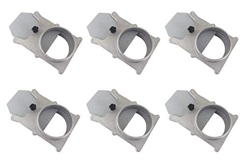 Taytools 465388 Set of 6 each 4 OD Blast Gates Self Cleaning No Clog Aluminum for Dust Collection System