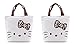 Finex - Set of 2 - Hello Kitty Canvas Zippered Tote with Top Carry Handles - Lunch Box Bag Gym Tote (Random Color)