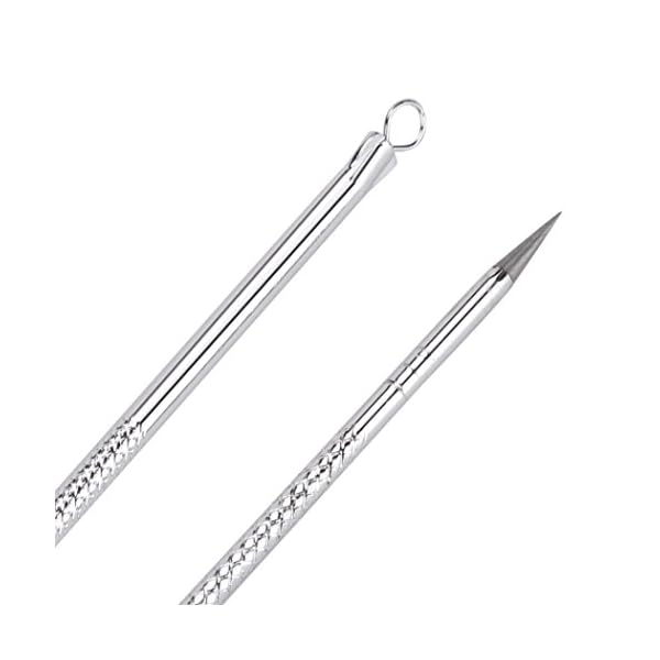 Foolzy Acne Extractor Kit Blackhead Tweezers And Needle Pimple