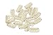 U Shape Metallic Snap Clips ins 20 Pcs for Hair Extension Hairpiece DIY Snap-Comb Wig Clips with Rubber (Blonde,Small Size)thumb 1