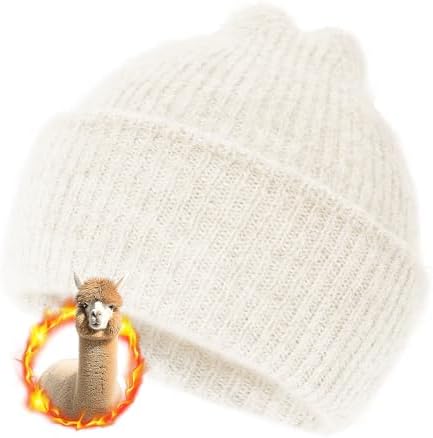 Reversible Alpaca Wool Cuffed Slouchy Beanie Hat Unisex TINKUY Alpaca Wool Mens & Womens Reversible - Cuffed Jamaica  main image 2