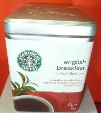 STARBUCKSENGLISH BREAKFAST TEA,FULL-LEAF BLACK 190gTIN,NEW,Gift