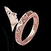 joyliveCY Elegant Women Xmas Gift Rose Gold Filled Plain Cut Smooth Copper Ring Size 8