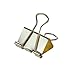 Comix Binder Clips Paper Clamp, Reusable,Paper Clips Coated,5#, 2 Pack, 80PCS,Gold (B3695)