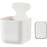 MORNITE Fridge Magnetic Cup Storage Rack, Magnetic Locker Organizer for Pen, Holder for Laundry, Board, Desks, Dresser, White