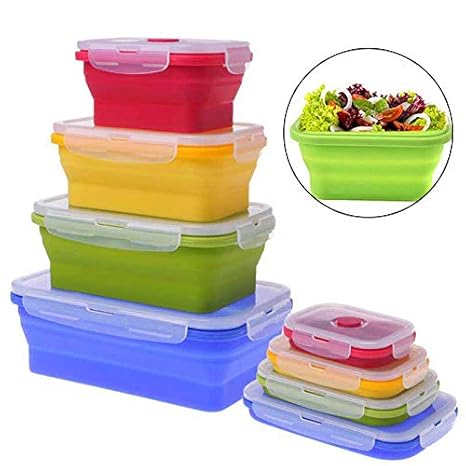 Amazon.com: Yayacone - Juego de 4 recipientes de silicona ...