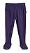 Made in USA Unisex Baby Boy Girl Footed Pants Warm Cozy Soft SPD Sensory Sensitive Skins - Certified Organic Cotton for Newborn and Infants - Purple, 12/18m