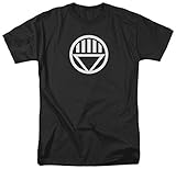 DC Comics Men's Green Lantern Lantern Logo T-Shirt, Black, Large