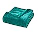 Honeymoon Velvet Flannel Fleece Throw Lightweight Cozy Plush Microfiber Blanket, Teal