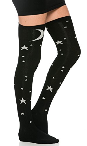 galaxy thigh high socks