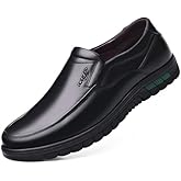 SYNTHESIS Men's Leather Slip on Dress Shoes Fashion Comfort Luxury Soft Loafers for Gentleman Wedding Business Work Office Outdoor Party Casual Shoes Formal Sneakers