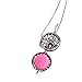 NovScent Aromatherapy Jewelry Necklace 316L Steel Material Locket Style Pendant Essential Oil Difusser 10 Colorful Cashmere Sustained Release Ball (Garden)