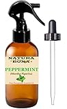 Pure Peppermint Organic Oil Spray. Premium Quality, Undiluted. Helps to Naturally Repel Ants, Spiders, Mice, Mosquitoes, Many Other Critters Invading Your Home. (4oz Dropper Bottle/Trigger Sprayer)