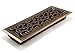 Accord AMFRABC412 Charleston Floor Register, 4-Inch x 12-Inch(Duct Opening Measurements), Antique Brass
