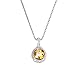Sterling Silver Citrine Pendant (1.30 CT) With 18 Inch Chain