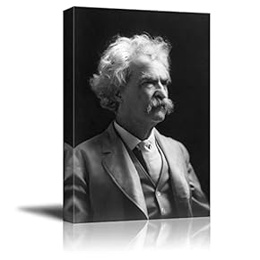Portrait of Mark Twain Inspirational Famous People Series