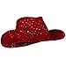 Glitter Cowboy Hat - Red