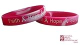 Breast Cancer Awareness Wristbands Pink Camo Silicone Bracelets 25 Wrist Bands