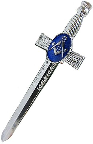 TartanistaMens Glen Esk Celtic Scottish Kilt Pin Anitque/Chrome Finish