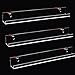Sooyee 33-45 Bottles 3 Tier Clear Acrylic Shelf Nail Polish Rack Salon Hanging Wall Display Storage Rack,3 Layers Acrylic Floating Wall Mount Ledges Makeup Shelves (5MM Thickness)