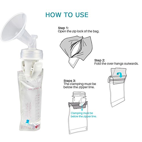 Breastmilk Storage Bag Adapters for Spectra S1 S2 Pumps, Avent Comfort