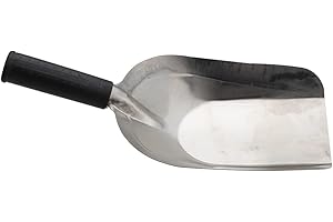 KALOEOU Garden Hand Shovel 11.8" x 4.5" Soil Scoop Stainless Steel Transplanter Trowel Bend Proof Garden Tools Loose Multi Function Shovel Coal Shovel for Transplanting Weeding Digging Planting