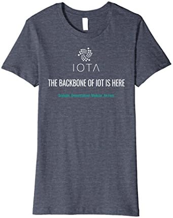 Womens IOTA - THE BACKBONE OF IOT IS HERE XL Heather Blue