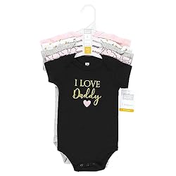 Hudson Baby Unisex Baby Cotton Bodysuits, Girl