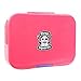 Leakproof Bento Box with Removable 4 Section Tray | Nontoxic,   Easy to Clean, for Kids & Adults | 16 Bonus Lunchbox Notes by   Three Squares, {Cotton Candy Pink}