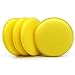 Sunnyglade 12 Pack Wax Applicator Pad 4-inch Super Soft Car Cleaning Yellow Round Car Foam Sponge Foam Applicator Pad, Pack of 12