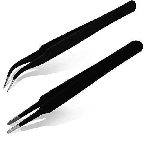 32 Pieces 3D Printer Nozzle Cleaning Kit Including 30 Pieces Nozzle Cleaner 0.15mm, 0.25mm, 0.35mm, 0.4mm, 0.5mm Cleaning Needles for 3D Printer (Bonus: 2 Pcs Tweezers)